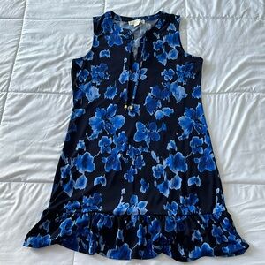 Michael Kors blue floral dress - M